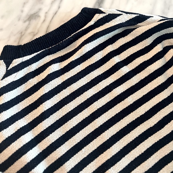 Scotch & Soda Striped Terry Crew Neck - Picture 6 of 9